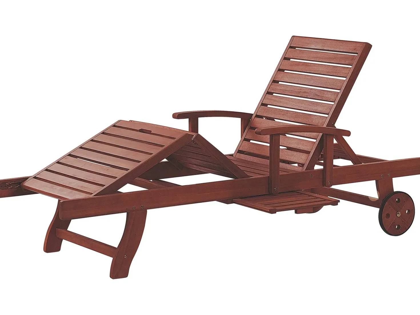 Lettino Prendisole TOSCANA Legno d'acacia Marrone scuro
