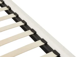 Letto a baldacchino Bouclé DANNEMOIS 180 x 200 cm Bianco sporco