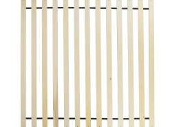 Letto a baldacchino Legno HAILLICOURT 180 x 200 cm Marrone chiaro