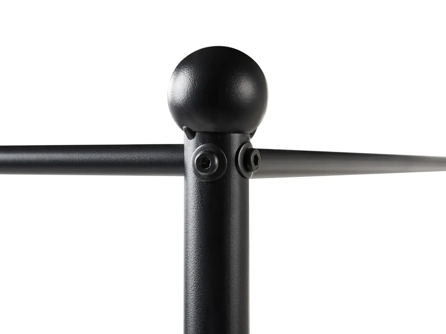 Letto a baldacchino Metallo SORMERY 90 x 200 cm Nero