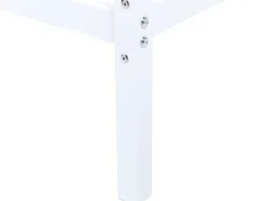 Letto a baldacchino Metallo LESTARDS 180 x 200 cm Bianco