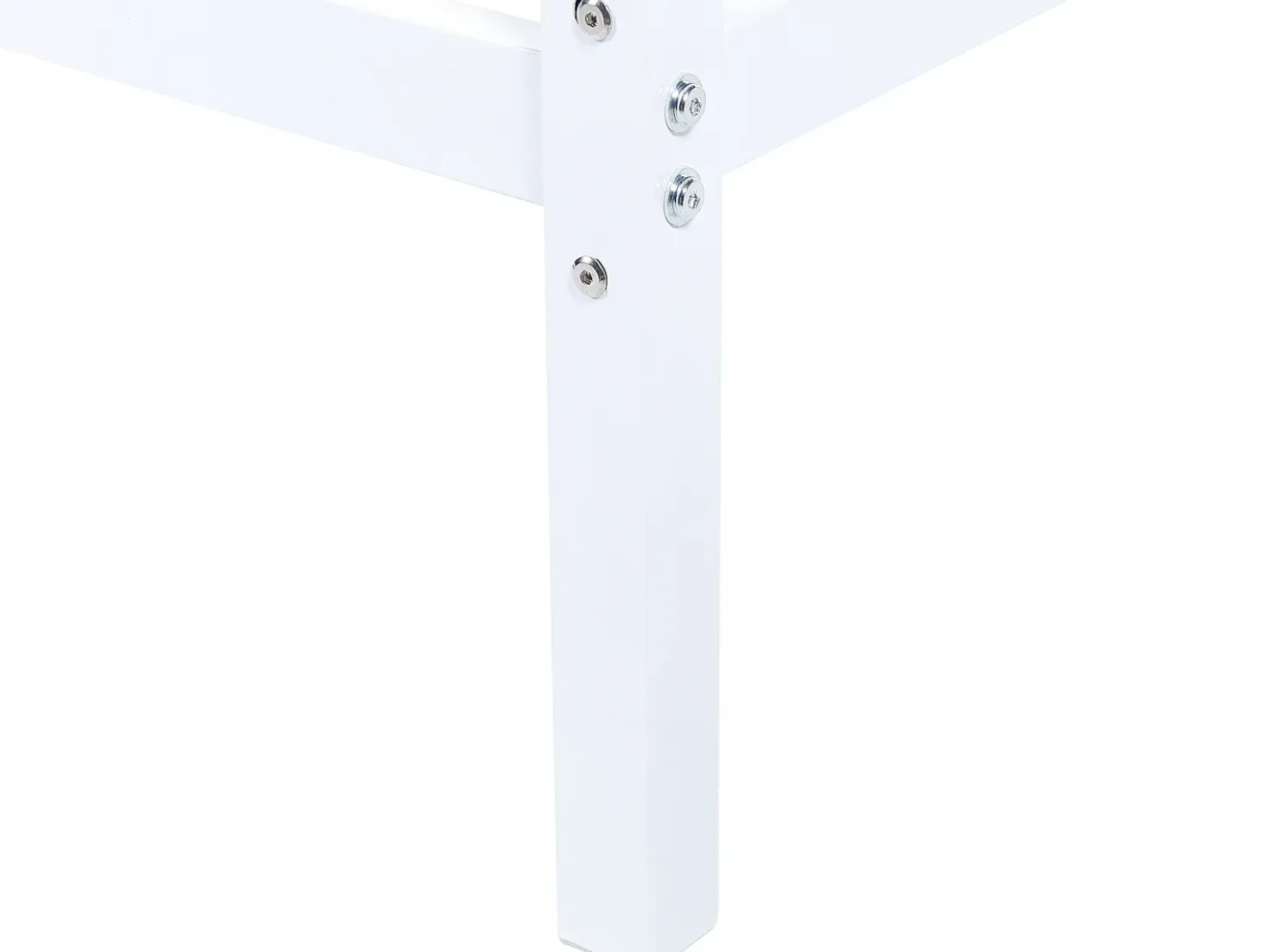 Letto a baldacchino Metallo LESTARDS 180 x 200 cm Bianco