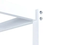 Letto a baldacchino Metallo LESTARDS 180 x 200 cm Bianco