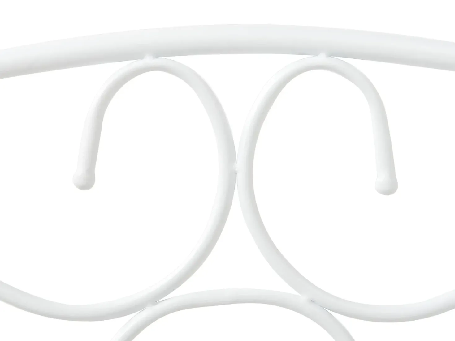 Letto a baldacchino Metallo SORMERY 90 x 200 cm Bianco