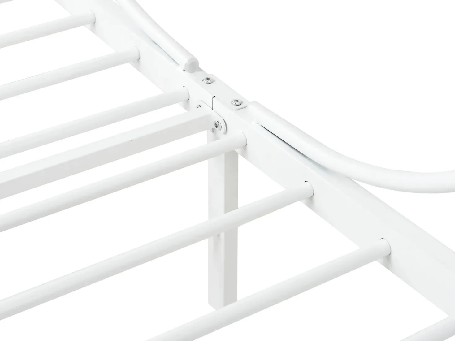 Letto a baldacchino Metallo SORMERY 90 x 200 cm Bianco
