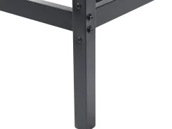 Letto a baldacchino Metallo LESTARDS 180 x 200 cm Nero