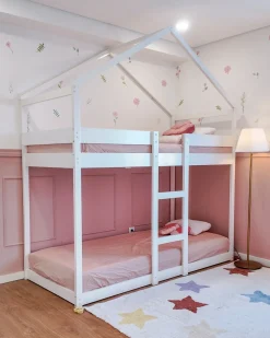 Letto a castello Casa Legno di pino LABATUT 90 x 200 cm Bianco