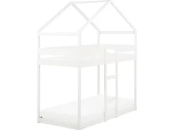 Letto a castello Casa Legno di pino LABATUT 90 x 200 cm Bianco