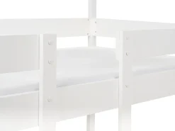 Letto a castello Casa Legno di pino LABATUT 90 x 200 cm Bianco