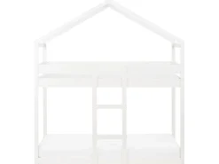Letto a castello Casa Legno di pino LABATUT 90 x 200 cm Bianco
