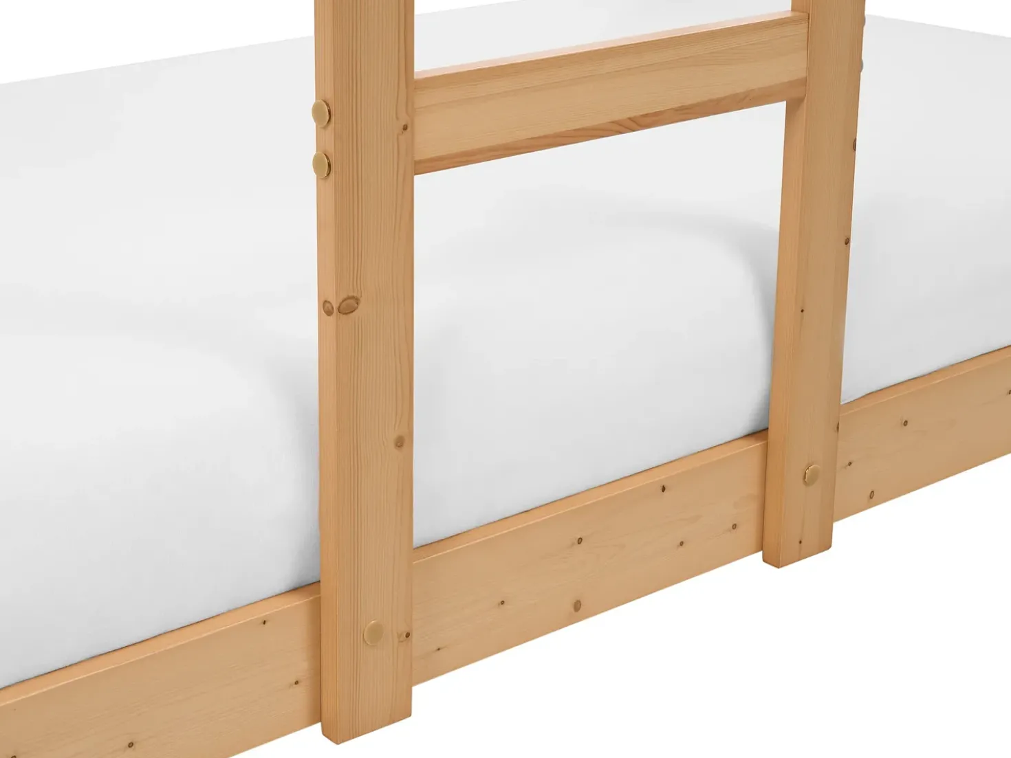 Letto a castello Casa Legno di pino LABATUT 90 x 200 cm Marrone chiaro