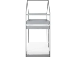 Letto a castello Casa Legno di pino LABATUT 90 x 200 cm Grigio