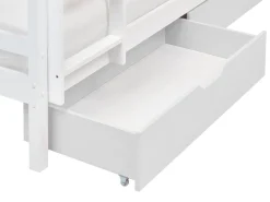 Letto a castello con cassetti Casa Legno di pino TERNAS 90 x 200 cm con contenitore Bianco