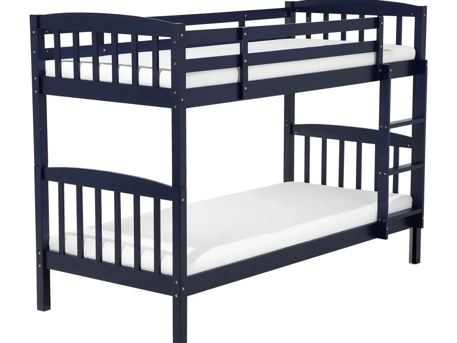 Letto a castello con cassetti Legno di pino REVIN 90 x 200 cm Blu marino