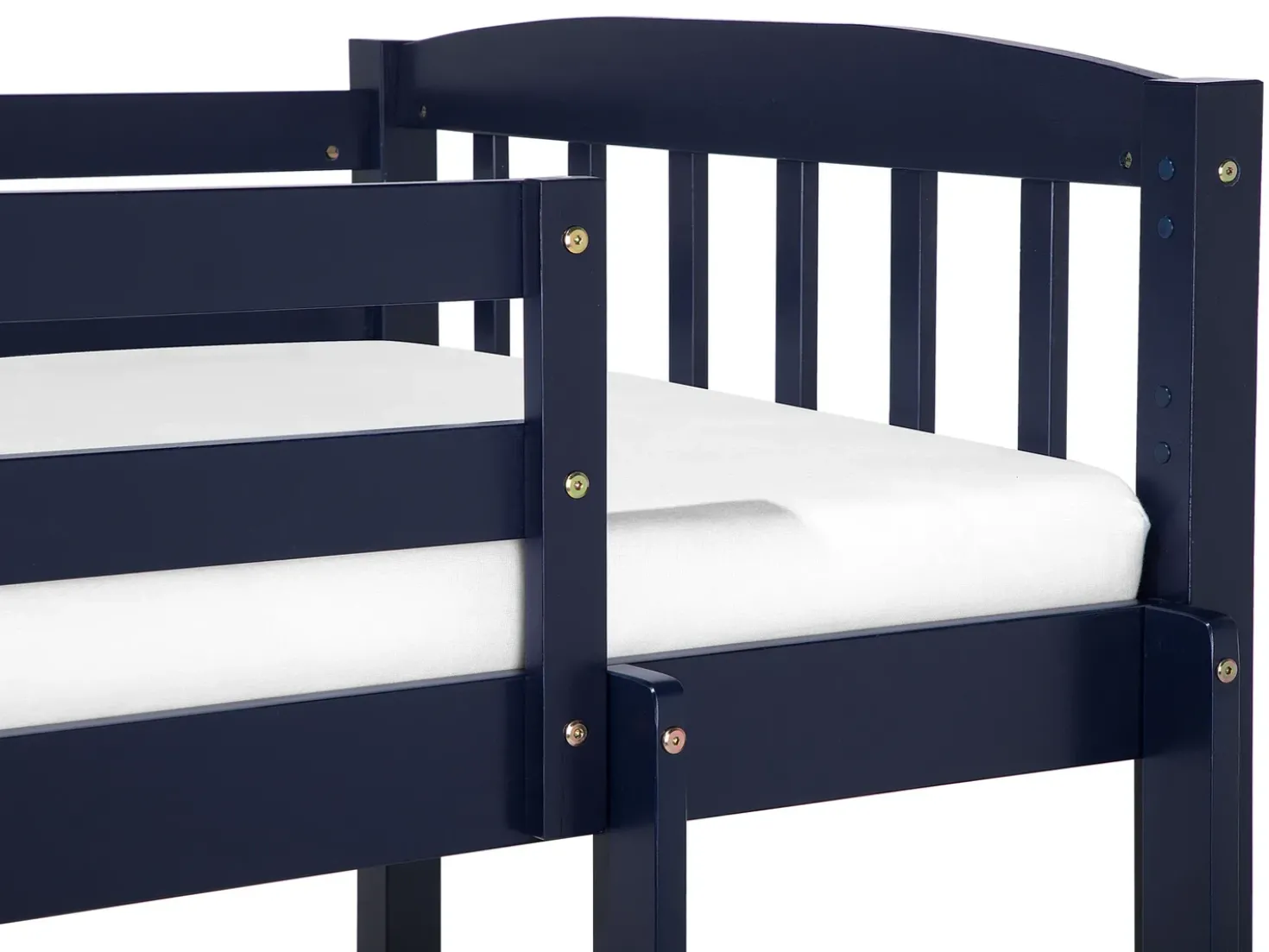 Letto a castello con cassetti Legno di pino REVIN 90 x 200 cm Blu marino