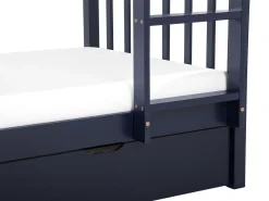Letto a castello con cassetti Legno di pino REVIN 90 x 200 cm Blu marino