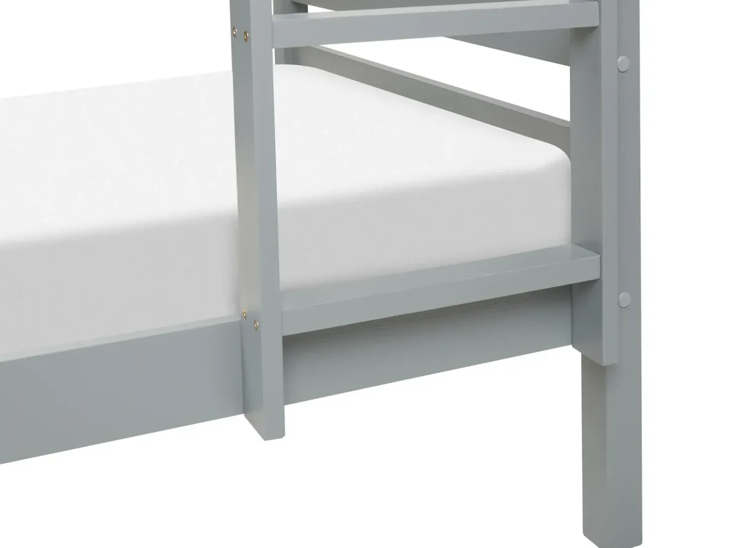 Letto a castello con cassetti Legno di pino REGAT 90 x 200 cm Grigio