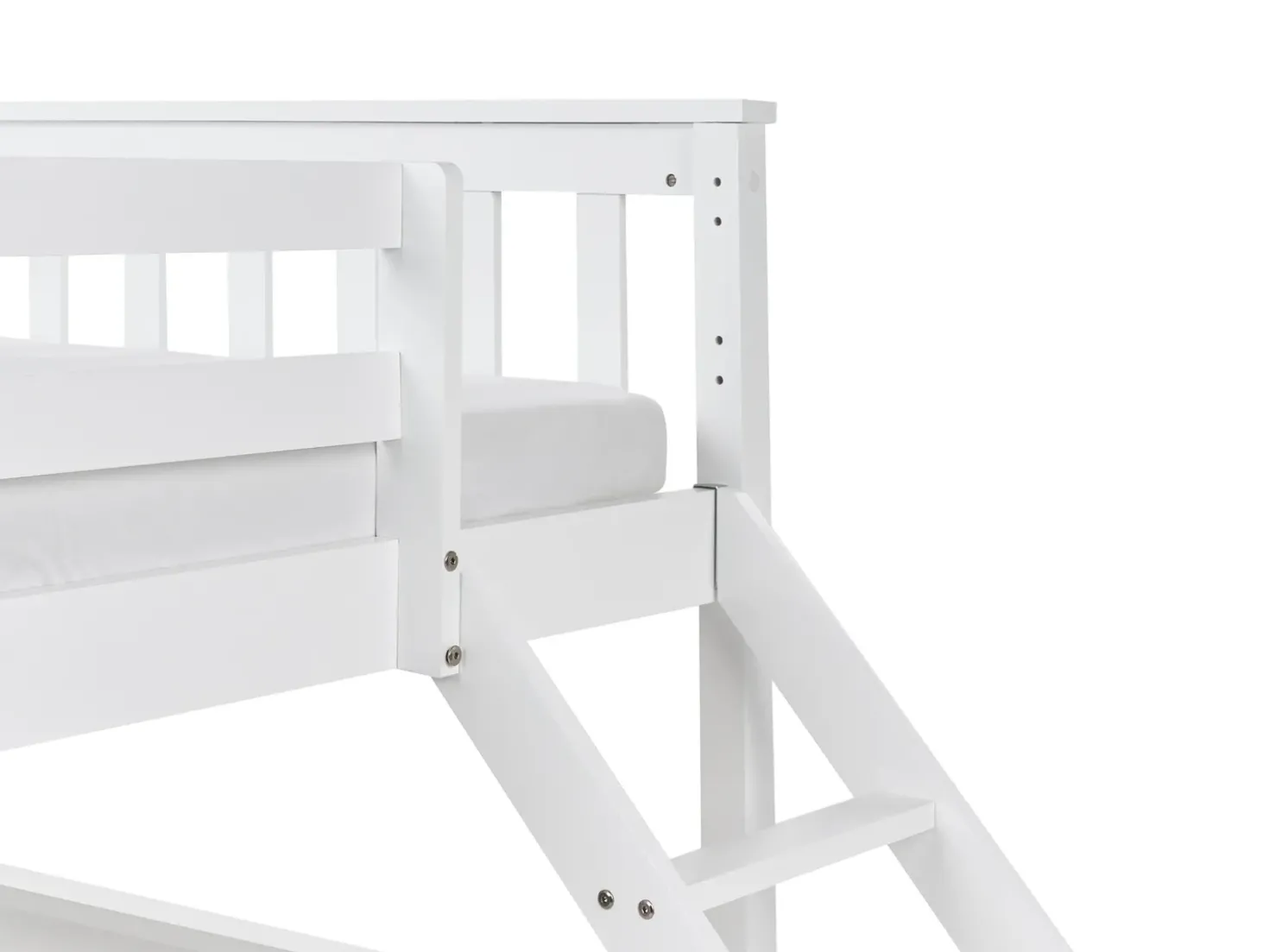 Letto a castello Legno di pino BIERNE 90/140 x 200 cm Bianco