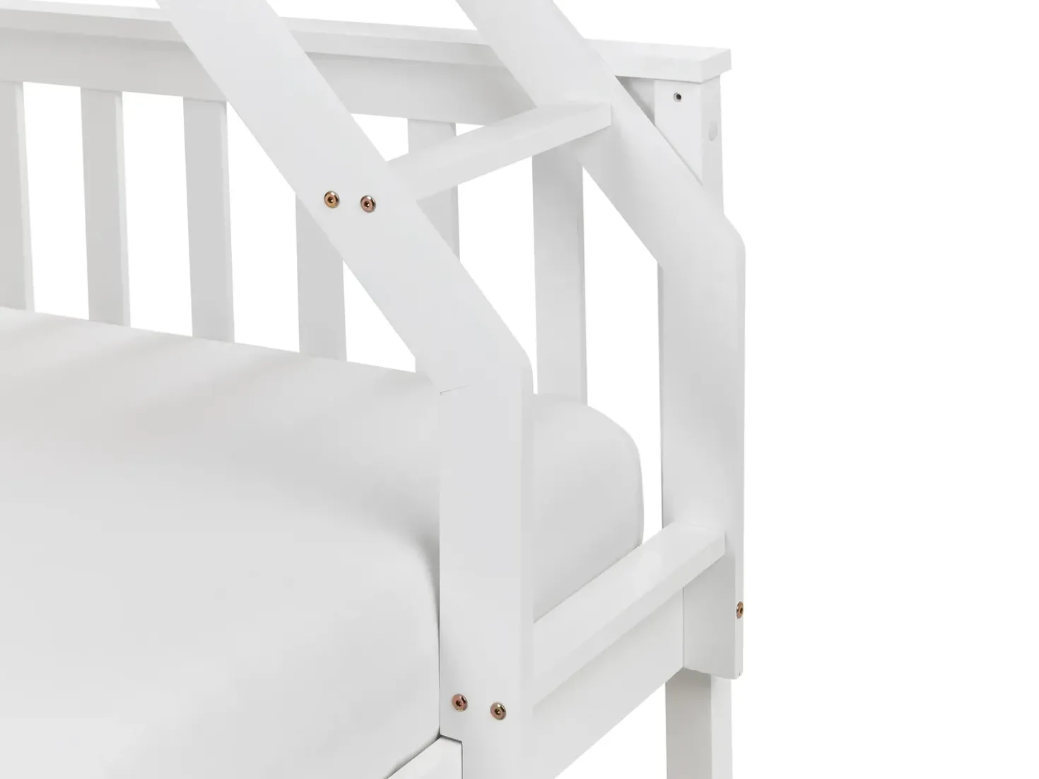 Letto a castello Legno di pino BIERNE 90/140 x 200 cm Bianco