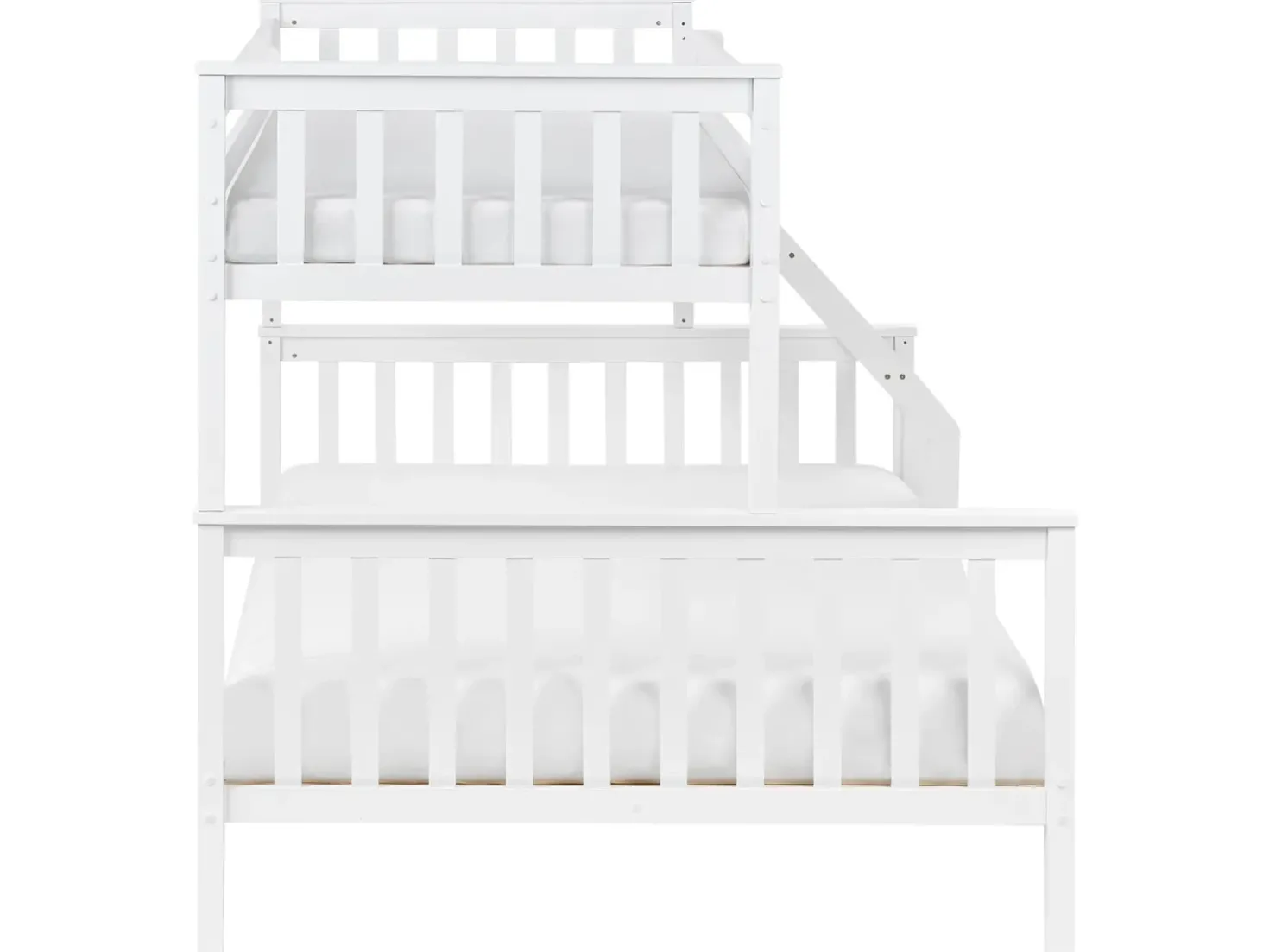 Letto a castello Legno di pino BIERNE 90/140 x 200 cm Bianco
