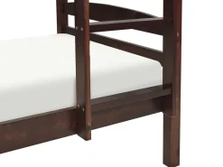 Letto a castello Legno di pino REGAT 90 x 200 cm Marrone scuro