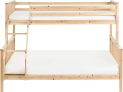 Letto a castello Legno di pino BIERNE 90/140 x 200 cm Marrone chiaro