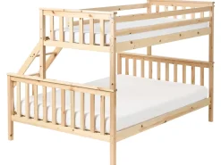 Letto a castello Legno di pino BIERNE 90/140 x 200 cm Marrone chiaro