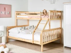 Letto a castello Legno di pino BIERNE 90/140 x 200 cm Marrone chiaro