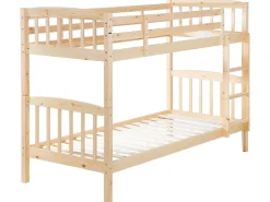 Letto a castello Legno di pino REVIN 90 x 200 cm Marrone chiaro