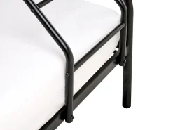 Letto a castello Metallo CHAMONIX 90/140 x 200 cm Nero
