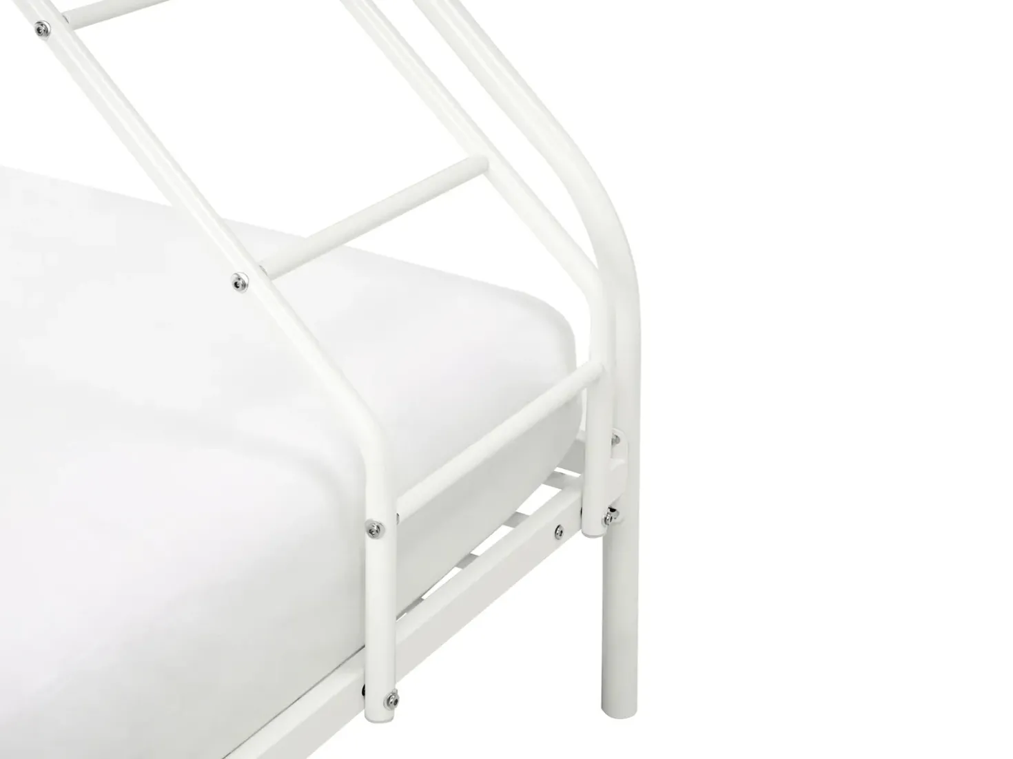 Letto a castello Metallo CHAMONIX 90/140 x 200 cm Bianco