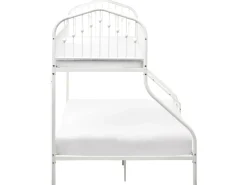 Letto a castello Metallo CHAMONIX 90/140 x 200 cm Bianco