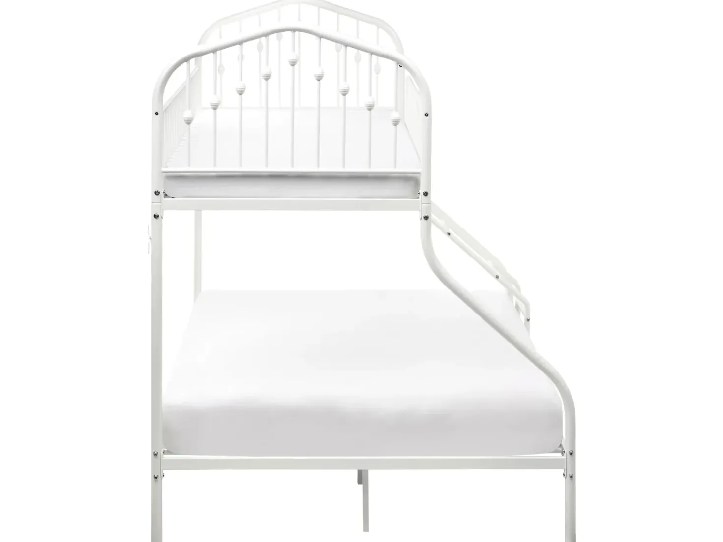 Letto a castello Metallo CHAMONIX 90/140 x 200 cm Bianco