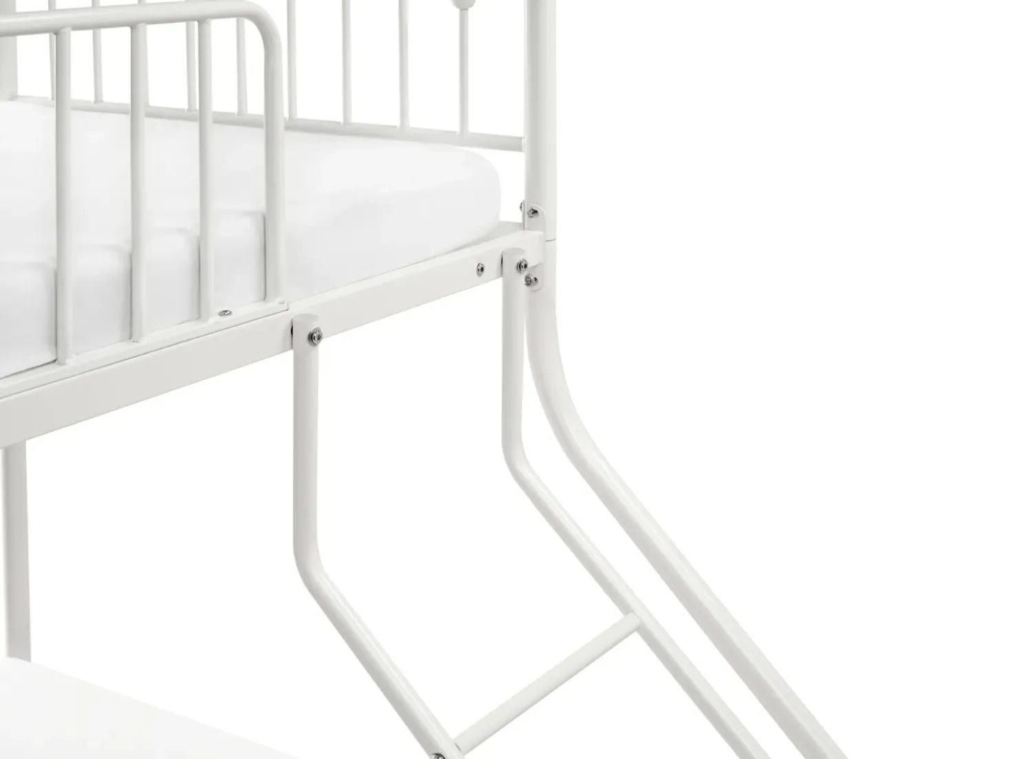 Letto a castello Metallo CHAMONIX 90/140 x 200 cm Bianco