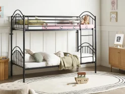 Letto a castello Metallo CHARTRES 90 x 200 cm Nero