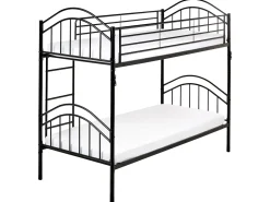 Letto a castello Metallo CHARTRES 90 x 200 cm Nero