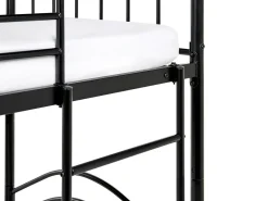 Letto a castello Metallo CHARTRES 90 x 200 cm Nero