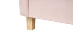 Letto a castello Velluto CHOCQUES 90 x 200 cm Rosa pastello