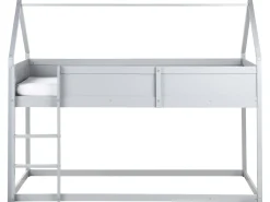 Letto a mezza altezza Casa Legno di pino DIENNE 90 x 200 cm Grigio