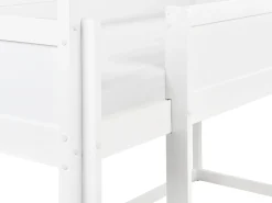 Letto a mezza altezza Casa Legno di pino DIENNE 90 x 200 cm Bianco