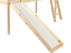 Letto a mezza altezza Legno di pino STAPLE 90 x 200 cm con Scivolo Marrone chiaro