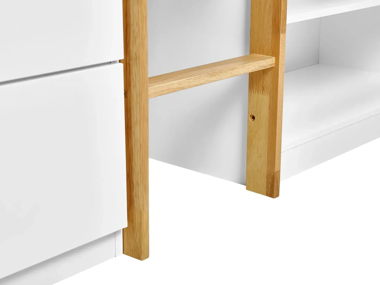Letto a mezza altezza Legno SUSVILLE 90 x 200 cm Marrone chiaro