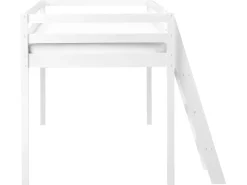 Letto a mezza altezza Legno di pino ASCOUX 90 x 200 cm Bianco