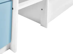 Letto a mezza altezza Legno SUSVILLE 90 x 200 cm Blu
