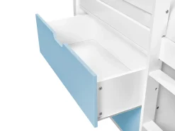 Letto a mezza altezza Legno SUSVILLE 90 x 200 cm Blu