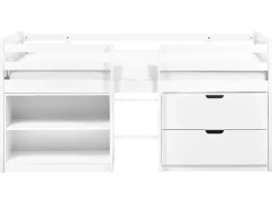 Letto a mezza altezza Legno SUSVILLE 90 x 200 cm Bianco