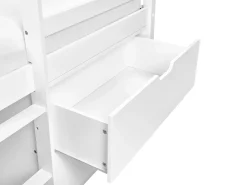 Letto a mezza altezza Legno SUSVILLE 90 x 200 cm Bianco
