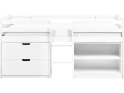 Letto a mezza altezza Legno SUSVILLE 90 x 200 cm Bianco