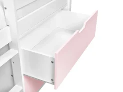 Letto a mezza altezza Legno SUSVILLE 90 x 200 cm Rosa