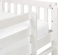 Letto a mezza altezza Legno PEIPIN 90 x 200 cm Bianco